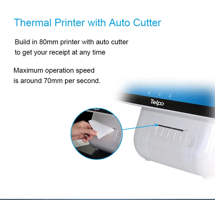 Telpo Tps650 Tax Control Bitcoin Cash Register Equipped Receipt With Auto Cutter Printer Buy Cash Register With Qr Code Tax Evasion Control Cash - 